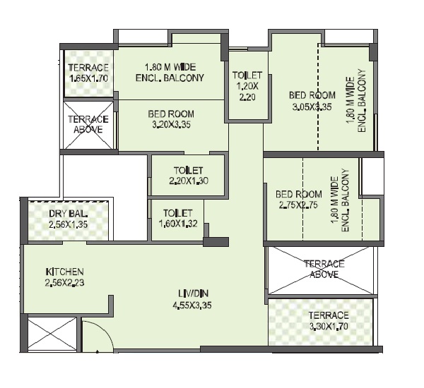 mantra essence apartment 3 bhk 577sqft 20263303003358