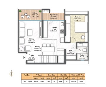  3 BHK Apartment at Mantra Magnus, Mundhwa – for Sale