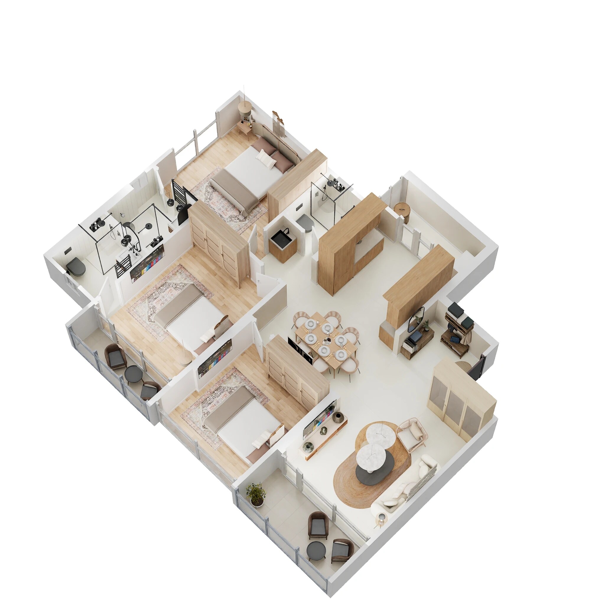 3 BHK 1134 Sq. Ft. Apartment