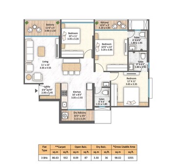  3 BHK Apartment at Mantra Magnus, Mundhwa – for Sale