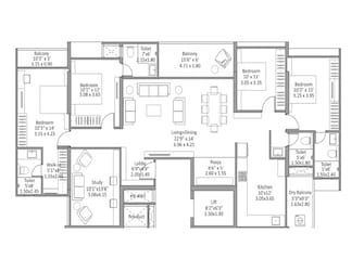 4 BHK Apartment For Resale in Mantra Magnus Mundhwa Pune  7977892