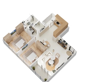 2 BHK 884 Sq. Ft. Apartment in Mantra Melange