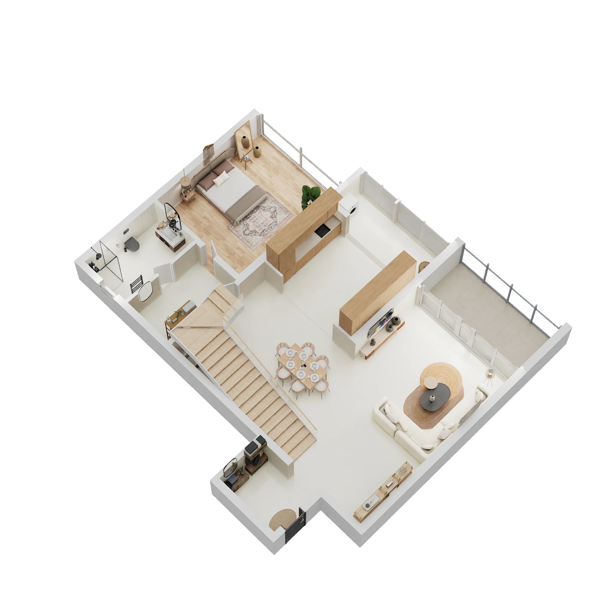 3 BHK 1039 Sq. Ft. Apartment