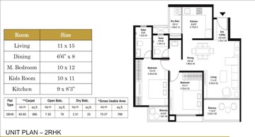  2 BHK Apartment at Mantra Monarch, Balewadi – for Rent
