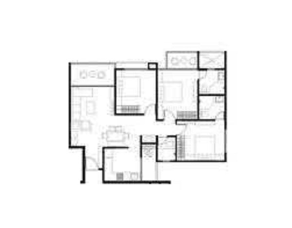 3 BHK 873 Sq. Ft. Apartment
