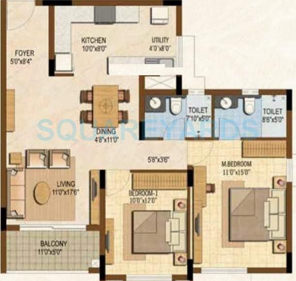 Other, mantri-market 2 Bedroom 800 Sq.Ft. Apartment In Hadapsar Pune 7705724