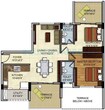 Mantri Vantage 2 BHK Layout