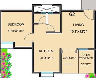 1 BHK 388 Sq. Ft. Apartment