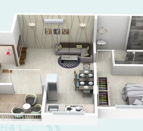 1 BHK 415 Sq. Ft. Apartment in Margashirsha Aditya Crest