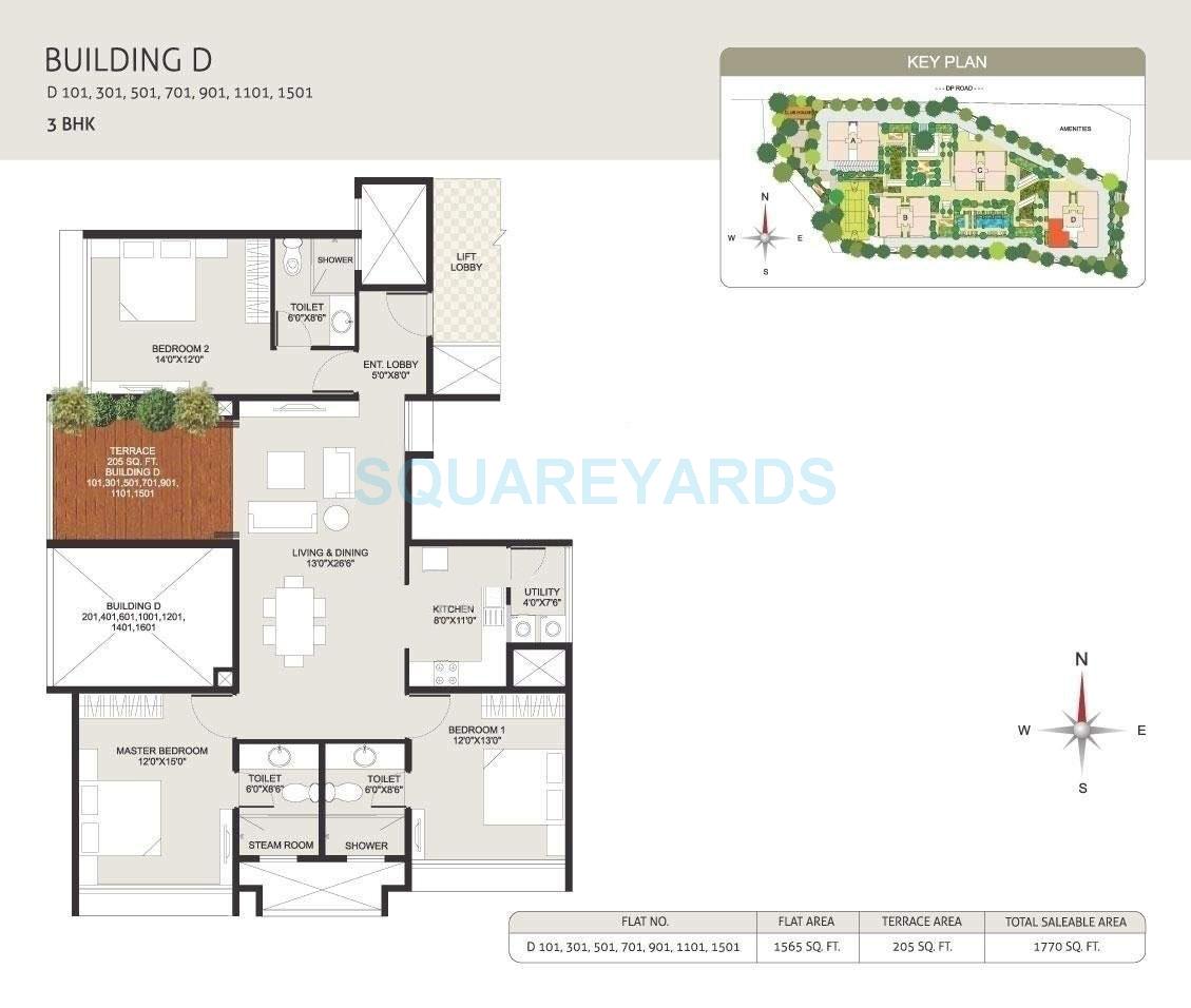 3 BHK 1770 Sq. Ft. Apartment