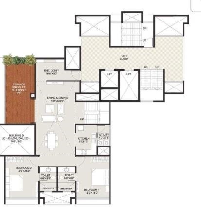 4 BHK 4000 Sq. Ft. Apartment