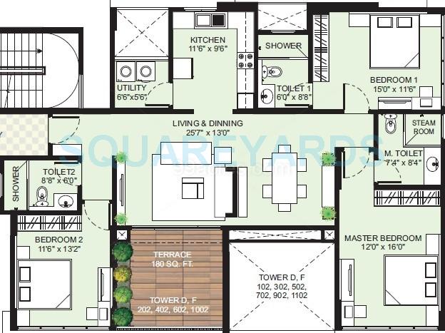 3 BHK 3150 Sq. Ft. Apartment