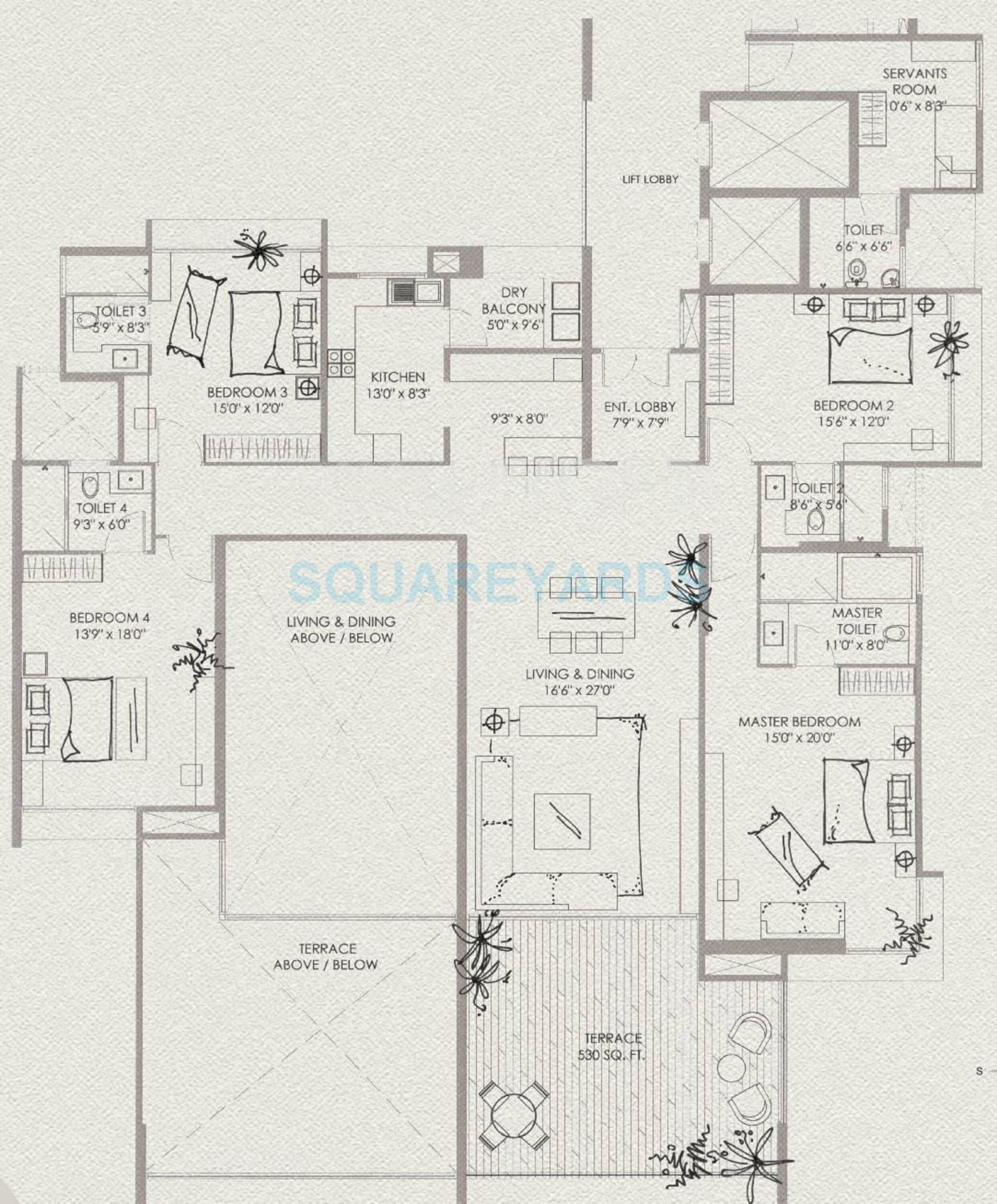 marvel basilo apartment 4bhk 3855sqft 10145