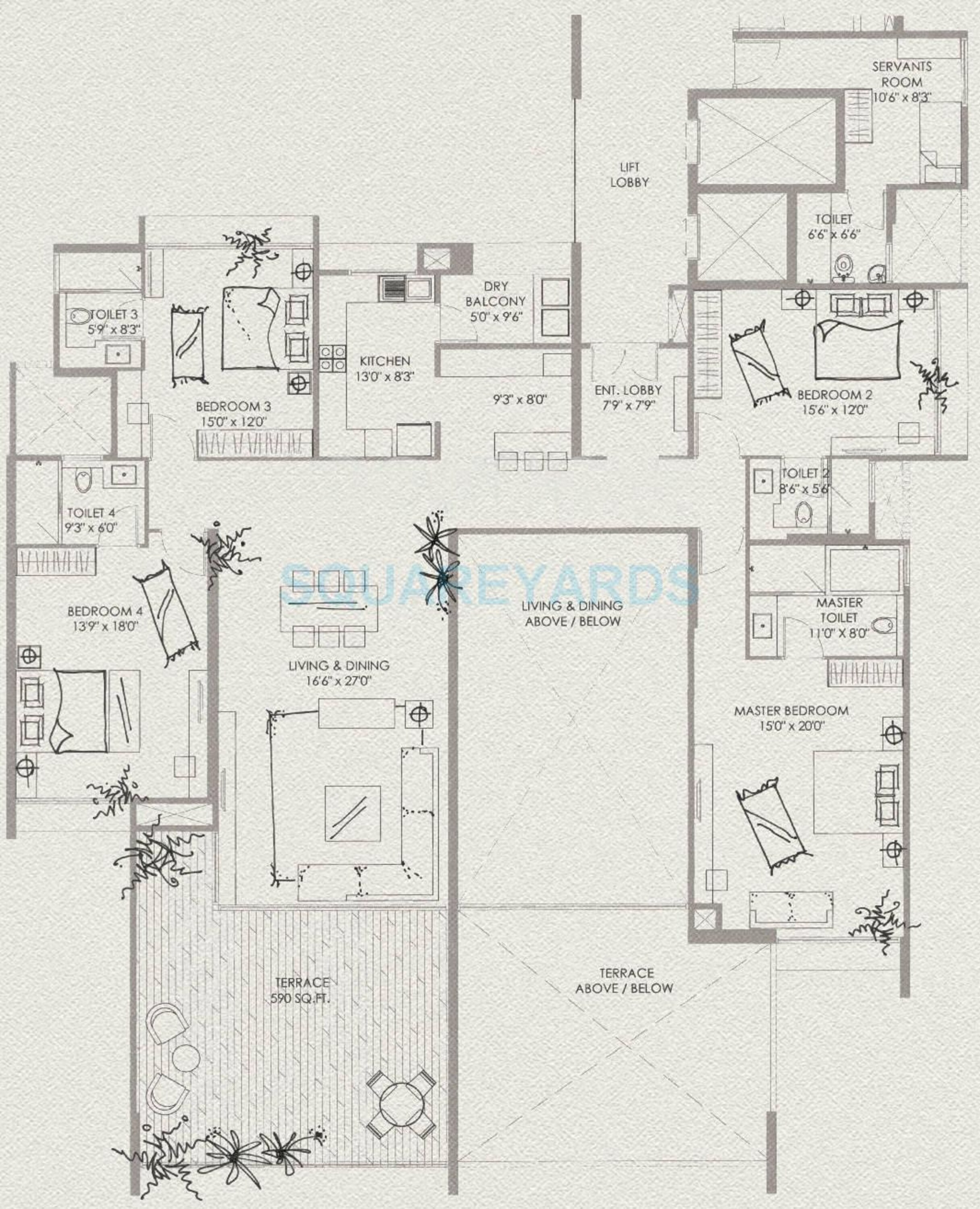 marvel basilo apartment 4bhk 3915sqft 10146