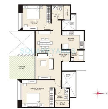  2 BHK Apartment at Marvel Cerise, Kharadi – for Rent