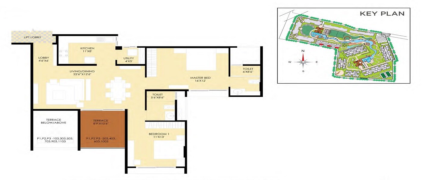 Other, marvel-fria-phase-2 2 Bedroom 955 Sq.Ft. Apartment In Wagholi Pune 7520133