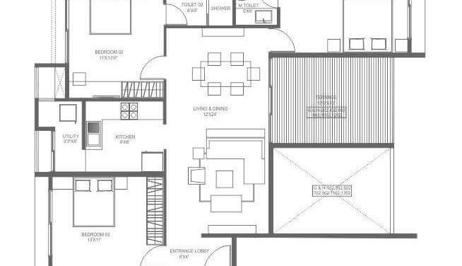 marvel ideal spacio phase 1 apartment 3 bhk 1000sqft 20201521101527