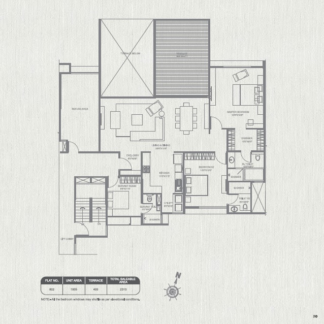 Marvel Izara 2 BHK Layout