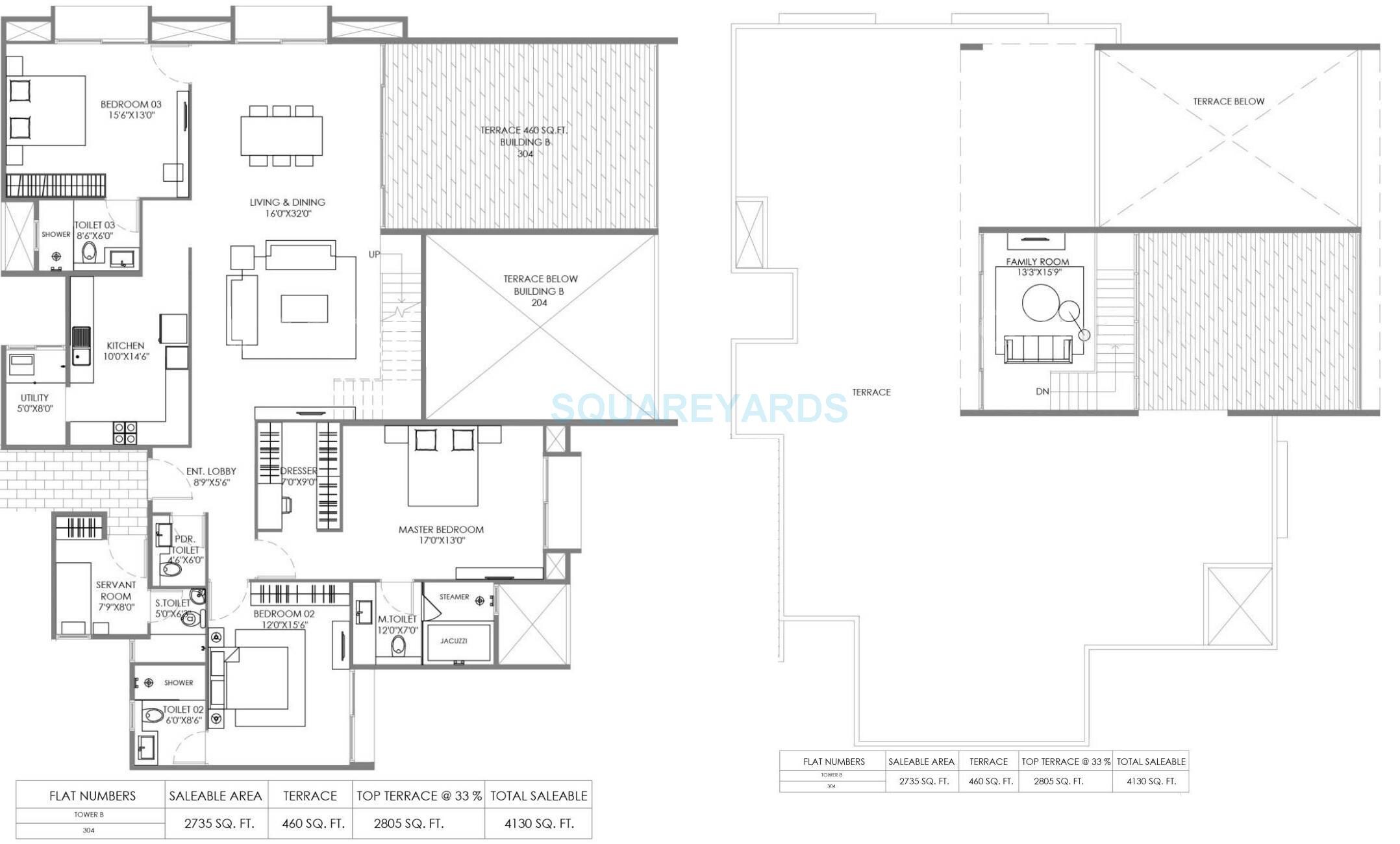 Floor plan of 3 BHK 1139 Sq. Ft. Apartment in Marvel Piazza, Pune