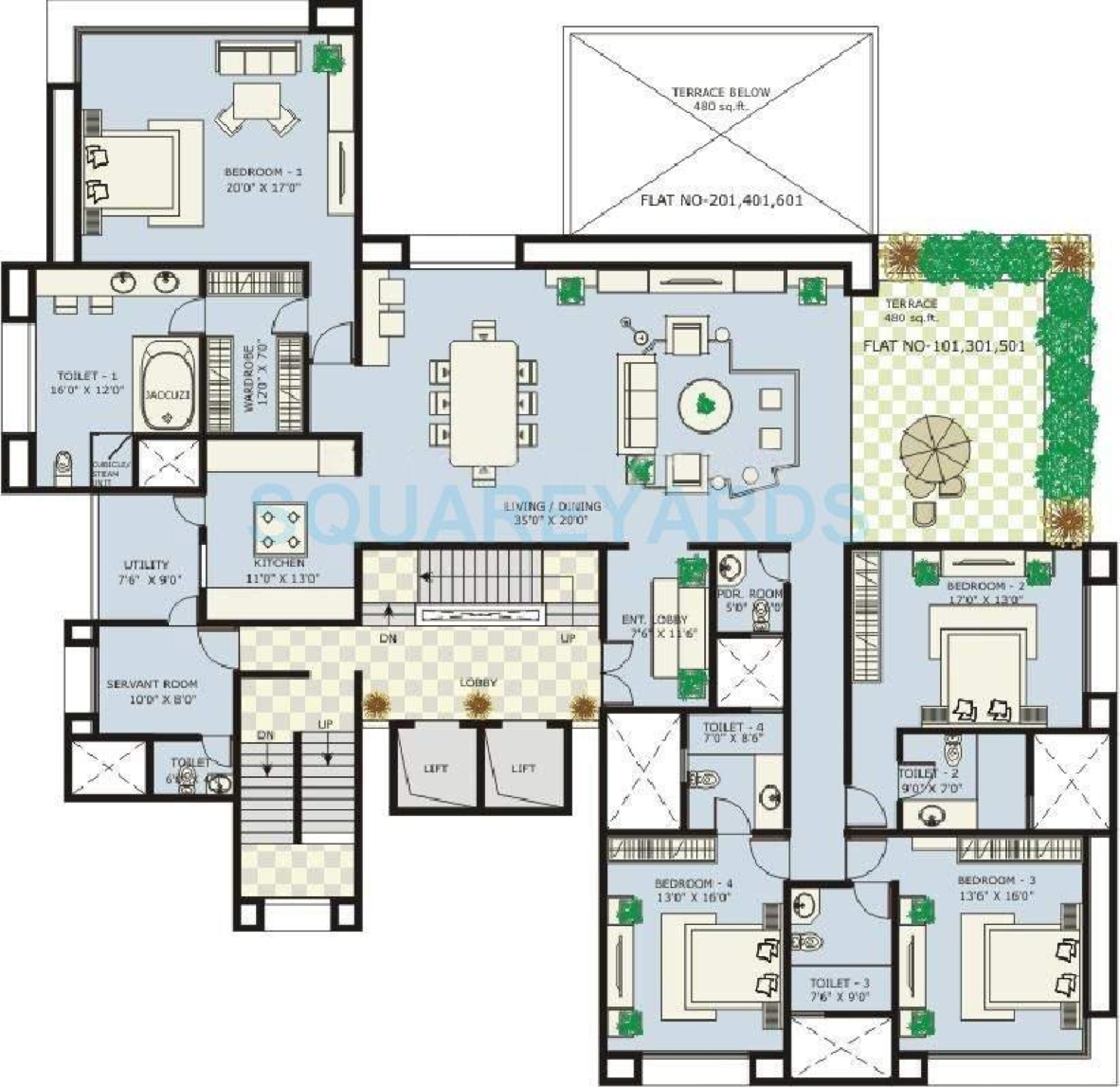 marvel ritz apartment 4bhk 3825sqft 11257