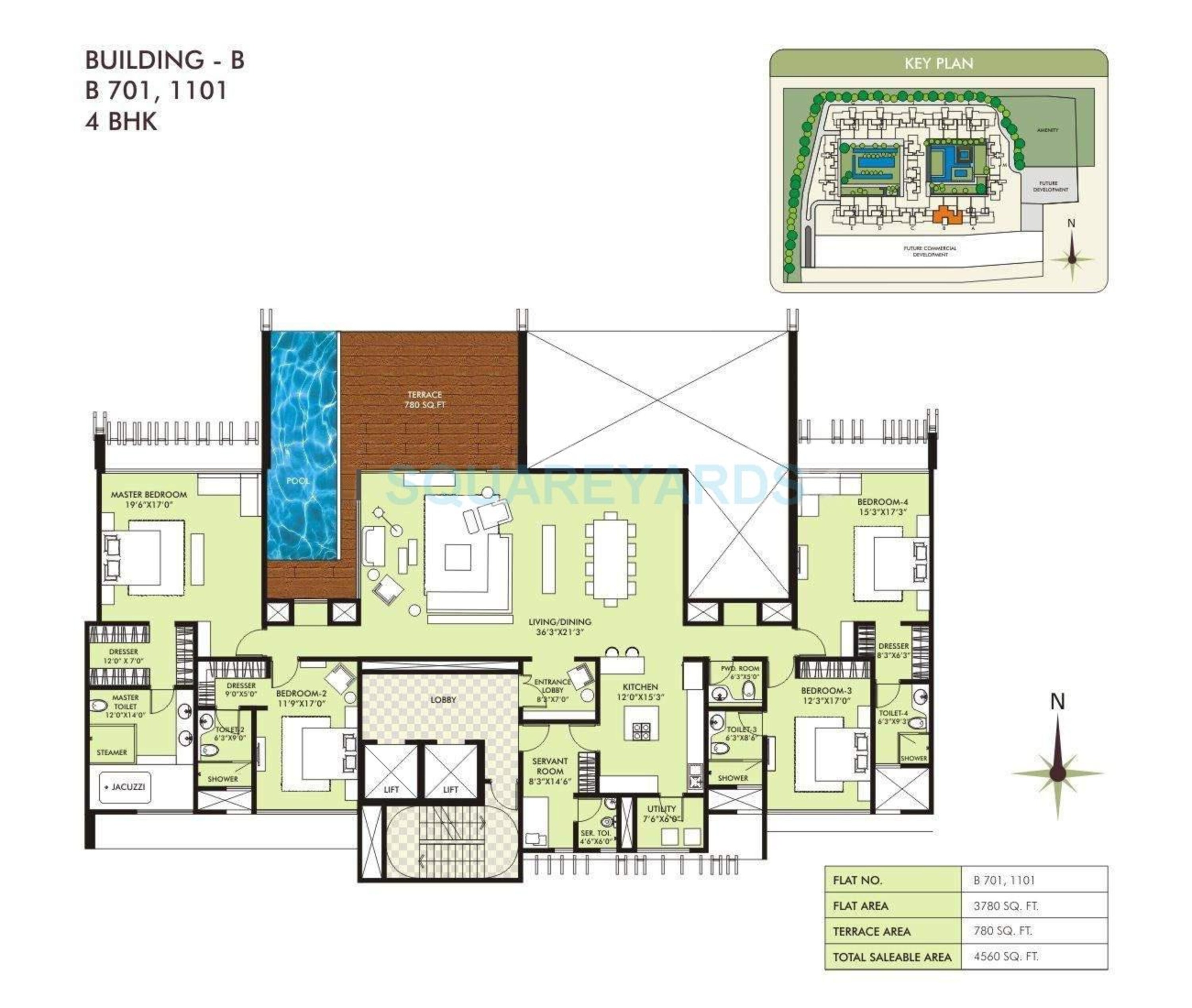 marvel sangria apartment 4bhk 4560sqft 10558
