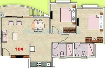  2 BHK Apartment at Megapolis Smart Homes I-Sparklet, Hinjewadi – for Rent