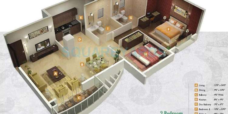 megapolis smart homes ii apartment 2 bhk 950sqft 20204213174244