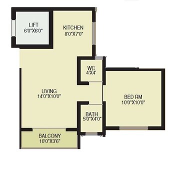  1 BHK Apartment at Milestone Ark One, Lohgaon – for Rent