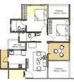 Millennium Acropolis 2 2 BHK Layout