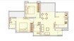 Millennium Atlas 2 BHK Layout