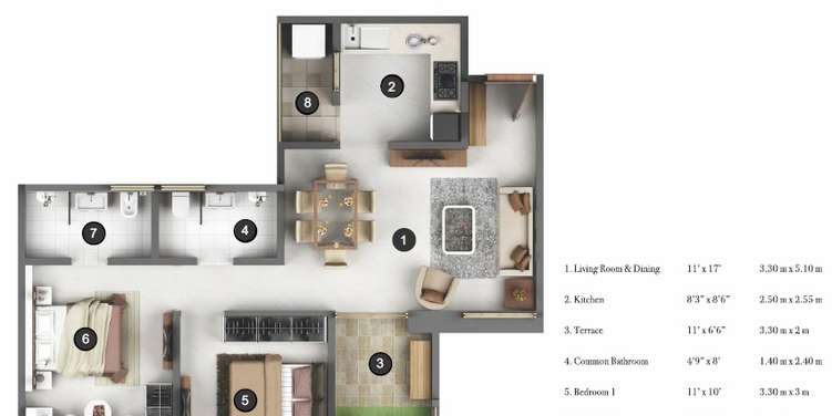 mittal high mont apartment 2 bhk 591sqft 20232812152825