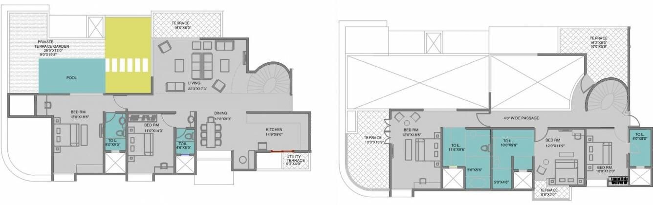 5 BHK 6300 Sq. Ft. Apartment