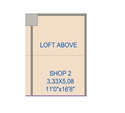 Floor plan of 273 Sq. Ft. Retail Shop in Mittal One Place FC Road, Pune