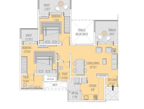 mittal sun city ambegaon apartment 2 bhk 622sqft 20234801174815
