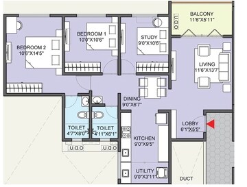  2 BHK Apartment at Mittal Sun Emerald, Kharadi – for Sale