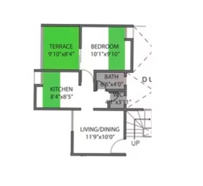 1 BHK 493 Sq. Ft. Apartment in Mohar Pratima