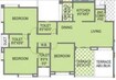 Mont Vert One 3 BHK Layout