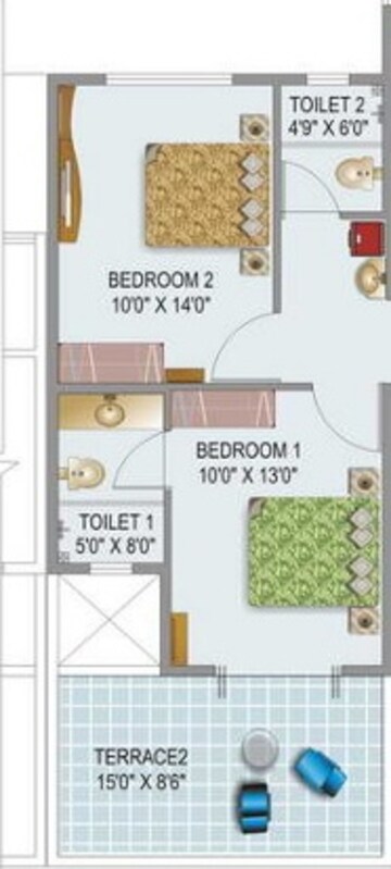  2 BHK Apartment at Mont Vert Seville Phase I, Wakad – for Sale