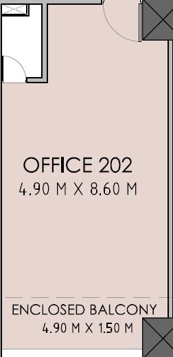 Floor plan of 326 Sq. Ft. Office Space in Mont Vert Tropez Business Centre, Pune