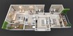 MS Morya Sanctuary 2 BHK Layout