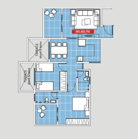 2 BHK 561 Sq. Ft. Apartment