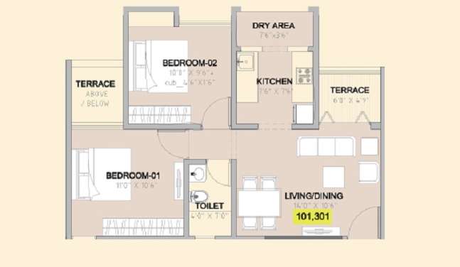 namrata aikonic 2 apartment 2 bhk 495sqft 20232024142038