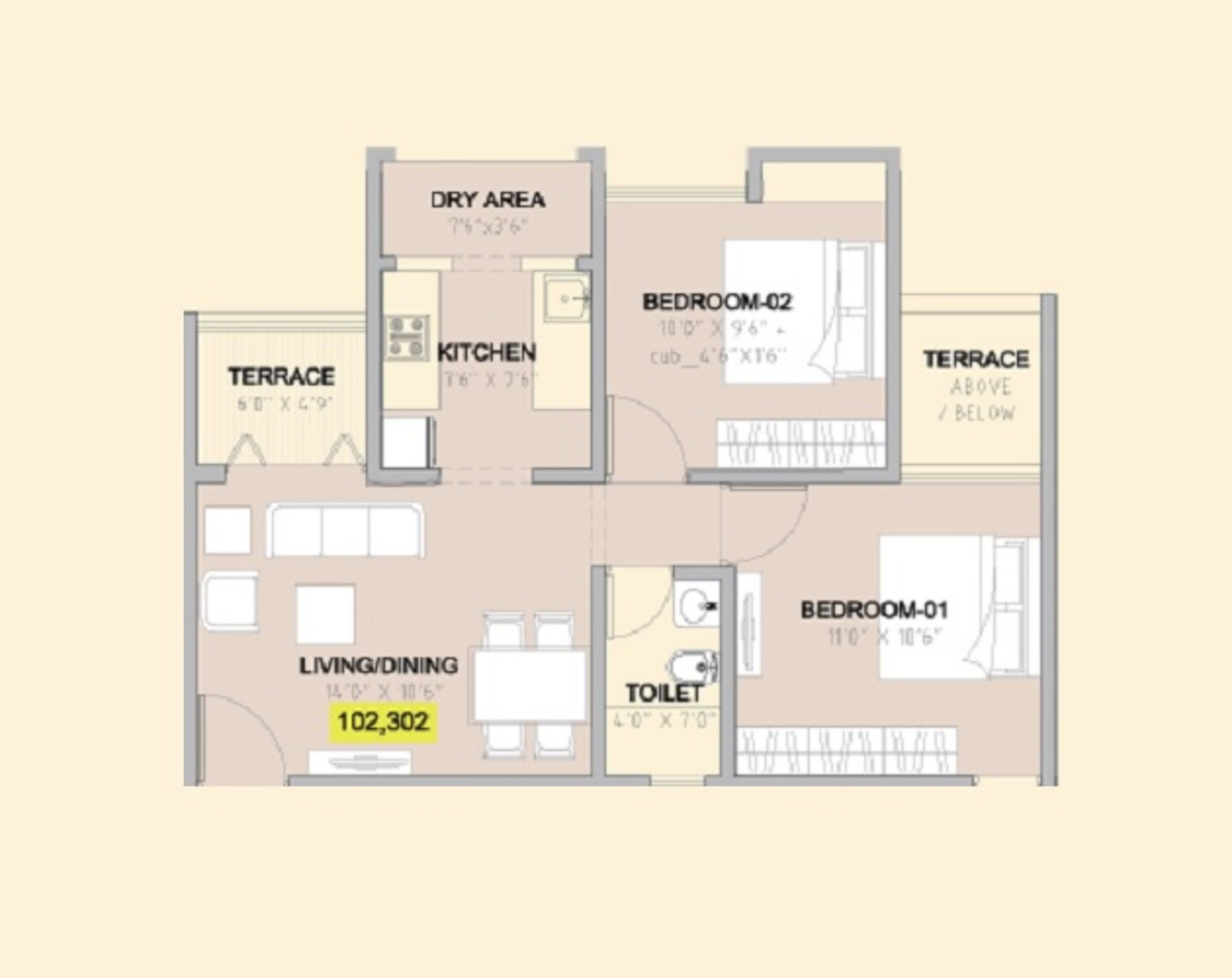 namrata aikonic 2 apartment 2 bhk 526sqft 20232024142046