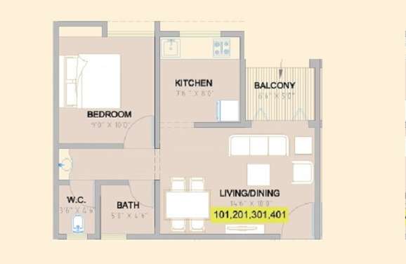 namrata aikonic apartment 1 bhk 316sqft 20234924124925