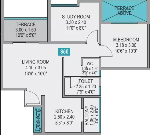 namrata life 360 degree apartment 2bhk 488sqft21