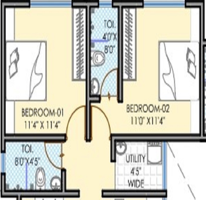 Namrata Shrinagari 2 BHK Layout