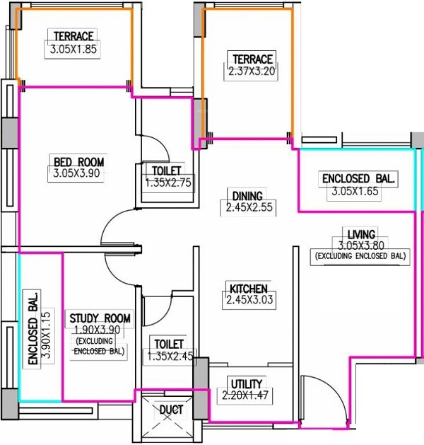 Other, navalakha-ritz 2 Bedroom 747 Sq.Ft. Apartment In Kharadi Pune 9390851
