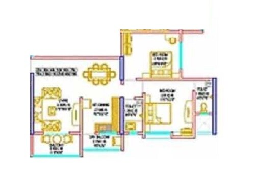 2 BHK 711 Sq. Ft. Apartment