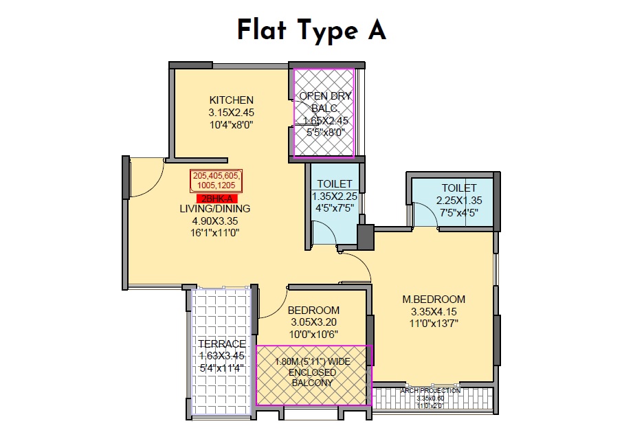 2 BHK 544 Sq. Ft. Apartment in Nest Saswad Aashirwad Homes