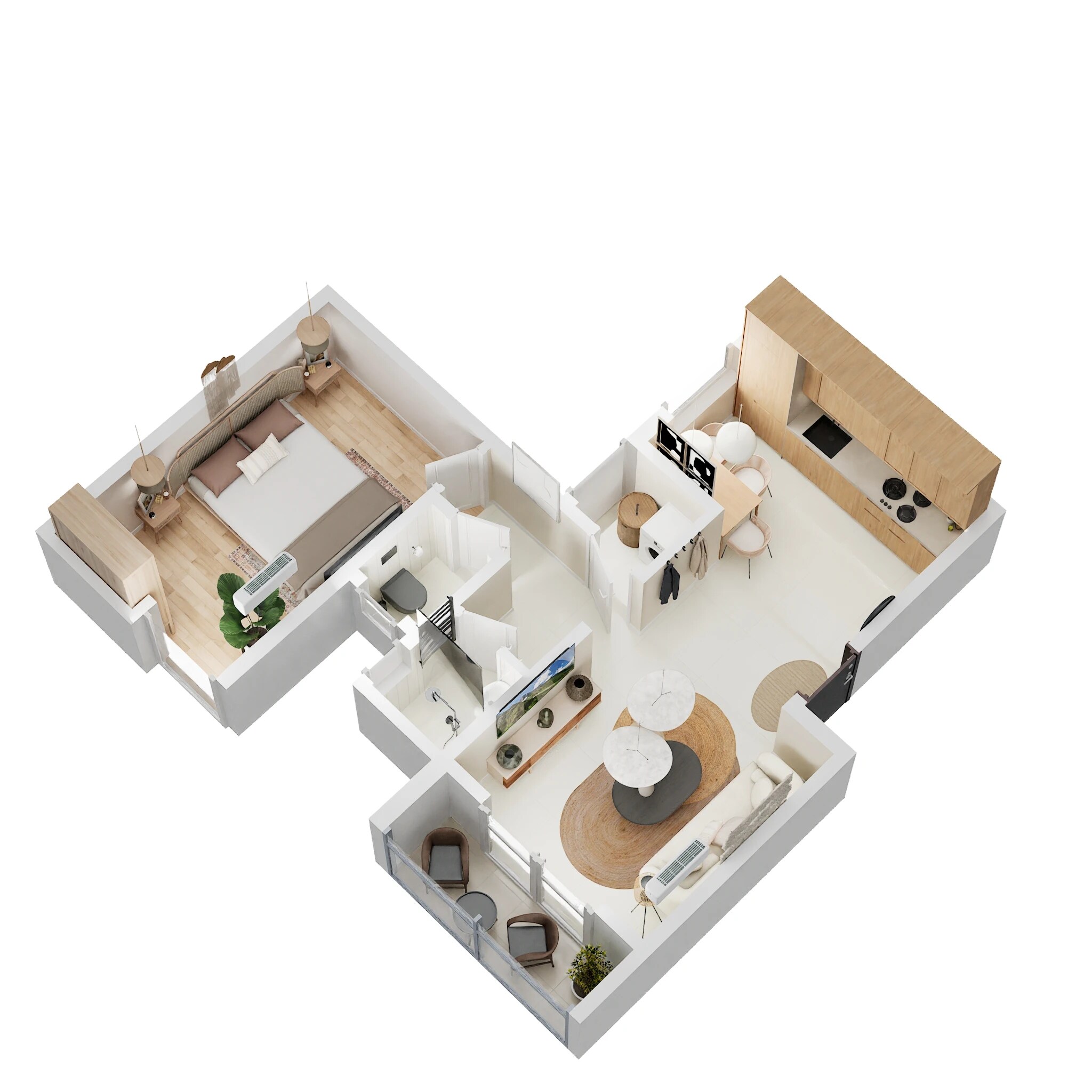 1 BHK 429 Sq. Ft. Apartment